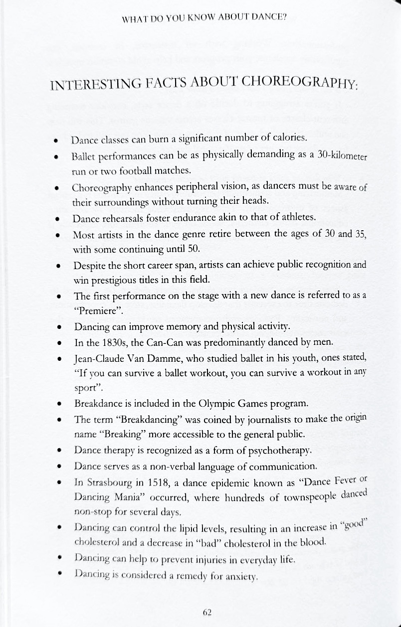 Interesting Facts About Choreography